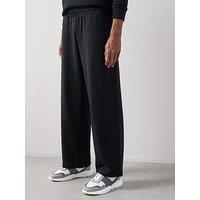 The Very Collection Premium Heavyweight Straight Leg Joggers - Black