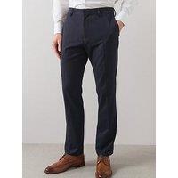 The Very Collection Jacquard Suit Trousers - Navy