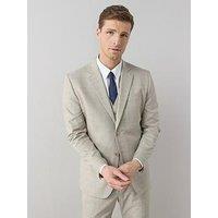 The Very Collection Single Breasted Suit Jacket - Stone