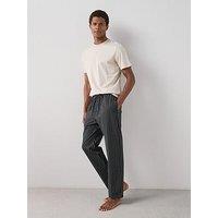 The Very Collection Pure Cotton Stripe Trouser & T-Shirt Set - Beige/Grey