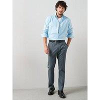 The Very Collection Regular Fit Wool Blend Suit Trousers - Blue