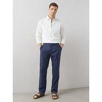 The Very Collection 100% Linen Regular Fit Suit Trouser - Navy