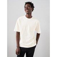 The Very Collection Pure Cotton Heavyweight Relaxed Fit Pocket Tee - Cream
