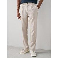 The Very Collection Smart Pleated Trousers - Stone