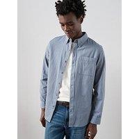 The Very Collection Pure Cotton Washed Twill Shirt - Blue