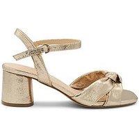 Paradox London Nalani Metallic Wide Fit Heel - Champagne