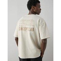 The Very Collection Pure Cotton Relaxed Fit Washed Graphic T-Shirt - Beige
