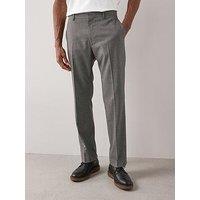 The Very Collection Regular Fit Textured Suit Trousers - Grey