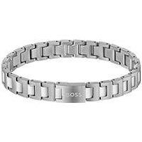Boss Gents Stainless Steel Candor Bracelet - Silver