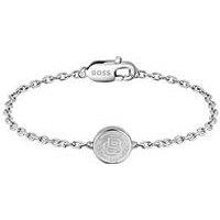 Boss Gents Double B Medallion Bracelet - Silver