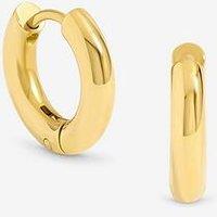 Jon Richard Waterproof Gold Plated Small Chubby Hoop Earrings