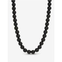 Jon Richard Jet Resin Orb Necklace - Black