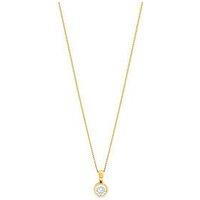 Jon Richard Waterproof Gold Plated Crystal Besel Pendant