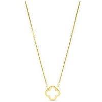 Jon Richard Waterproof Gold Plated Clover Pendant