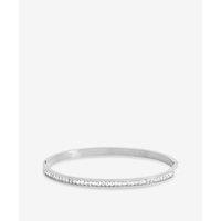 Jon Richard Waterproof Platinum Plated Crystal Row Bangle