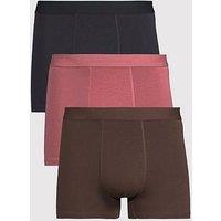 The Very Collection 3 Pack Trunk - Navy/Brown/Burgundy