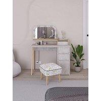 Decortie Avien Dressing Table - Lagina/Oak