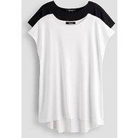 The Very Collection Curve 2 Pack Longline T-Shirt - Multi