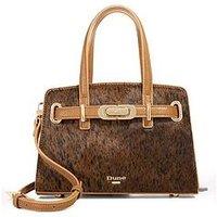 Dune London Dinkydefine Textured Animal Tote Bag - Brown