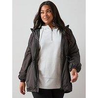 The Very Collection Curve Lightweight Shower Proof Jacket - Black