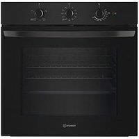 Indesit Click&Clean Io 232H B Uk Electric Single Oven - Black - Oven Only