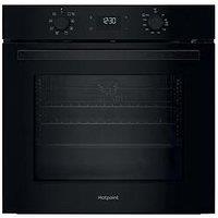 Hotpoint Class 2 Multiflow Ho 475P B Uk Single Electric Fan Oven With Dualclean - Black - A++ Rated - Oven Only