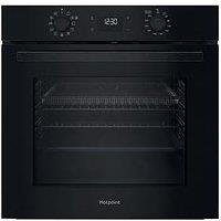 Hotpoint Class 2 Multiflow Ho 458Cf B Uk Single Electric Fan Oven With Air Fry - Black - Oven Only