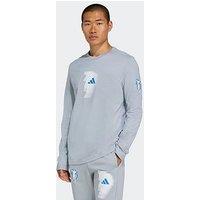 Adidas Mens Jude Bellingham Long Sleeve T-Shirt - Grey