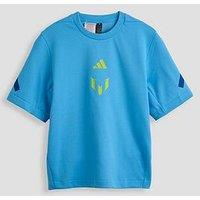 Adidas Junior Messi Zne T-Shirt - Blue
