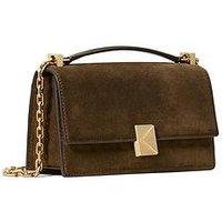 Kate Spade New York Deco Suede Mini Flap Chain Crossbody - Green