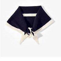 Mint Velvet Mini Triangle Knit Scarf - Blue