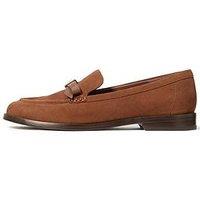 Kate Spade New York Deco Bow Suede Loafers - Brown