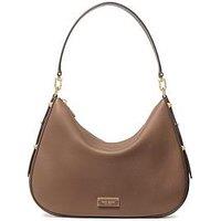 Kate Spade New York Liv Pebbled Leather Large Hobo Bag - Brown