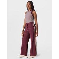 Sweaty Betty Explorer Side Stripe Wide Leg 32" Trouser - Red