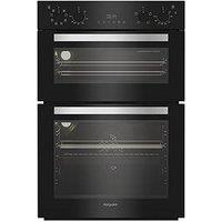 Hotpoint Dih 82G B Electric Fan Double Oven - Black - Oven With Installation