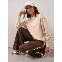 The Very Collection Bubble Hem Sweater - Beige