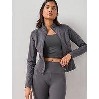 The Very Collection Zip Through Athleisure Jacket - Grey