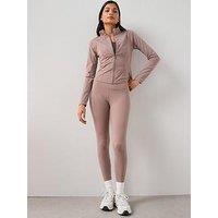 The Very Collection High Waist Athleisure Legging - Taupe