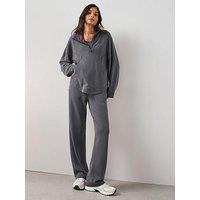 The Very Collection Modal Wide Leg Jogger Co-Ord - Grey