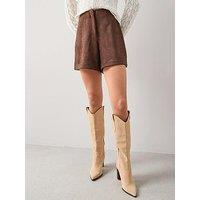 The Very Collection Suede Shorts - Brown