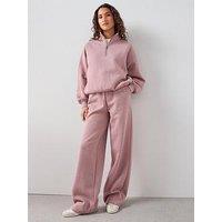 The Very Collection Wide Leg Joggers Co-Ord - Pink