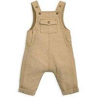 Mamas & Papas Baby Boys Taupe Dungarees - Beige