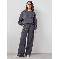 The Very Collection Wide Leg Relaxed Joggers - Grey