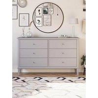 Dorel Home Franklin 6 Drawer Dresser Grey