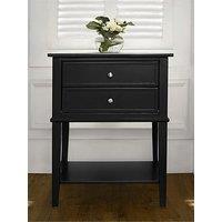 Dorel Home Franklin Accent Table With 2 Drawers Black