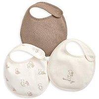Mamas & Papas Baby Unisex 3 Pack Teddy Bear Bibs
