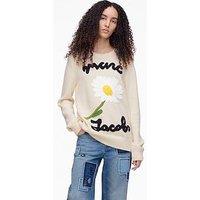 Marc Jacobs Is Joy Jacquard Crewneck - Cream
