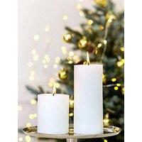 Stoneglow Stoneglow Festive Wishes - Short Pillar Candle