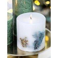 Stoneglow Stoneglow Frosted Woods - Fat Pillar Candle