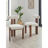 Very Home Amber Pair Of Dining Chairs - Fsc Certified